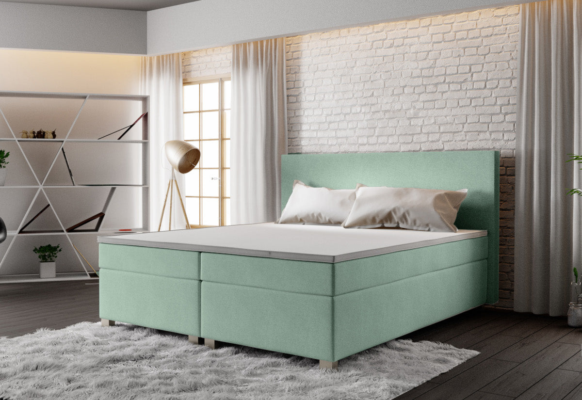 ISLAND Boxspring kárpitozott ágy - ARANZ - 6