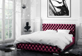 kárpitozott ÁGY RAFO + matrac DE LUX, 180x200, Jaguar 2181 -  - 0