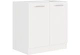 ALBERTA ZL 2F BB konyhai szekrény mosogató alá + mosogató, 80x82x52, fehér -  - 0