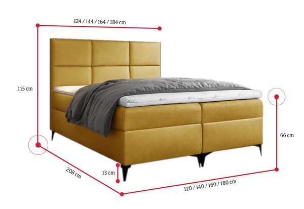 GRETA boxspring kárpitozott ágy + fedőmatrac AJÁNDÉKBA - ROZMEROVKA - 2