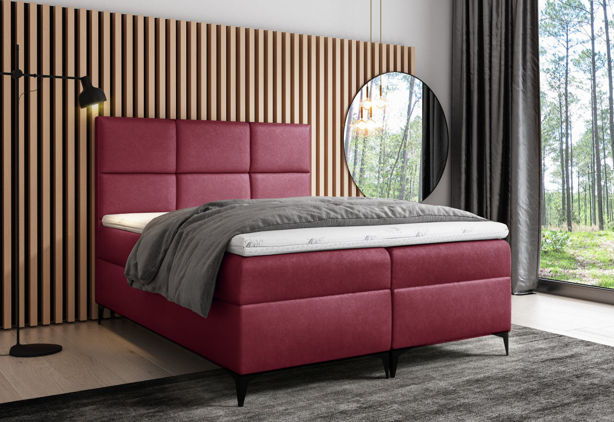 GRETA boxspring kárpitozott ágy + fedőmatrac AJÁNDÉKBA - ARANZ - 4