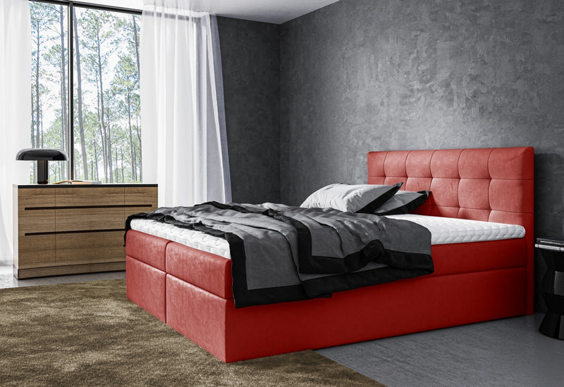BRIGITE boxspring kárpitozott ágy + fedőmatrac INGYEN - ARANZ - 2