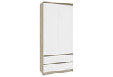 ARIVA S90 szekrény, 90x180x51, sonoma/fehér -  - 0
