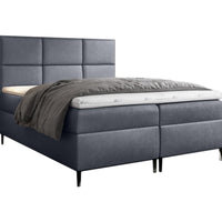 GRETA boxspring kárpitozott ágy + fedő, 120x200, fancy 90 -  - 0