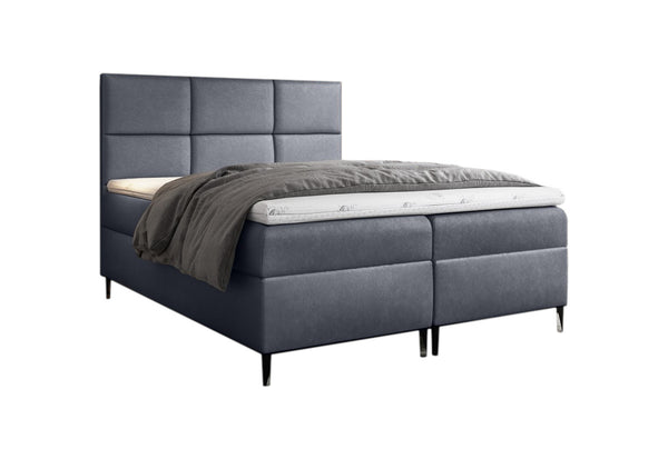 GRETA boxspring kárpitozott ágy + fedő, 180x200, fancy 90 -  - 0