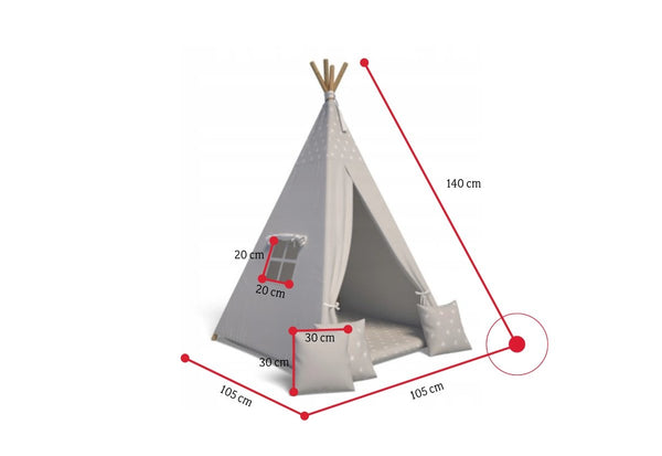 TEEPEE gyermek sátor - ROZMEROVKA - 2