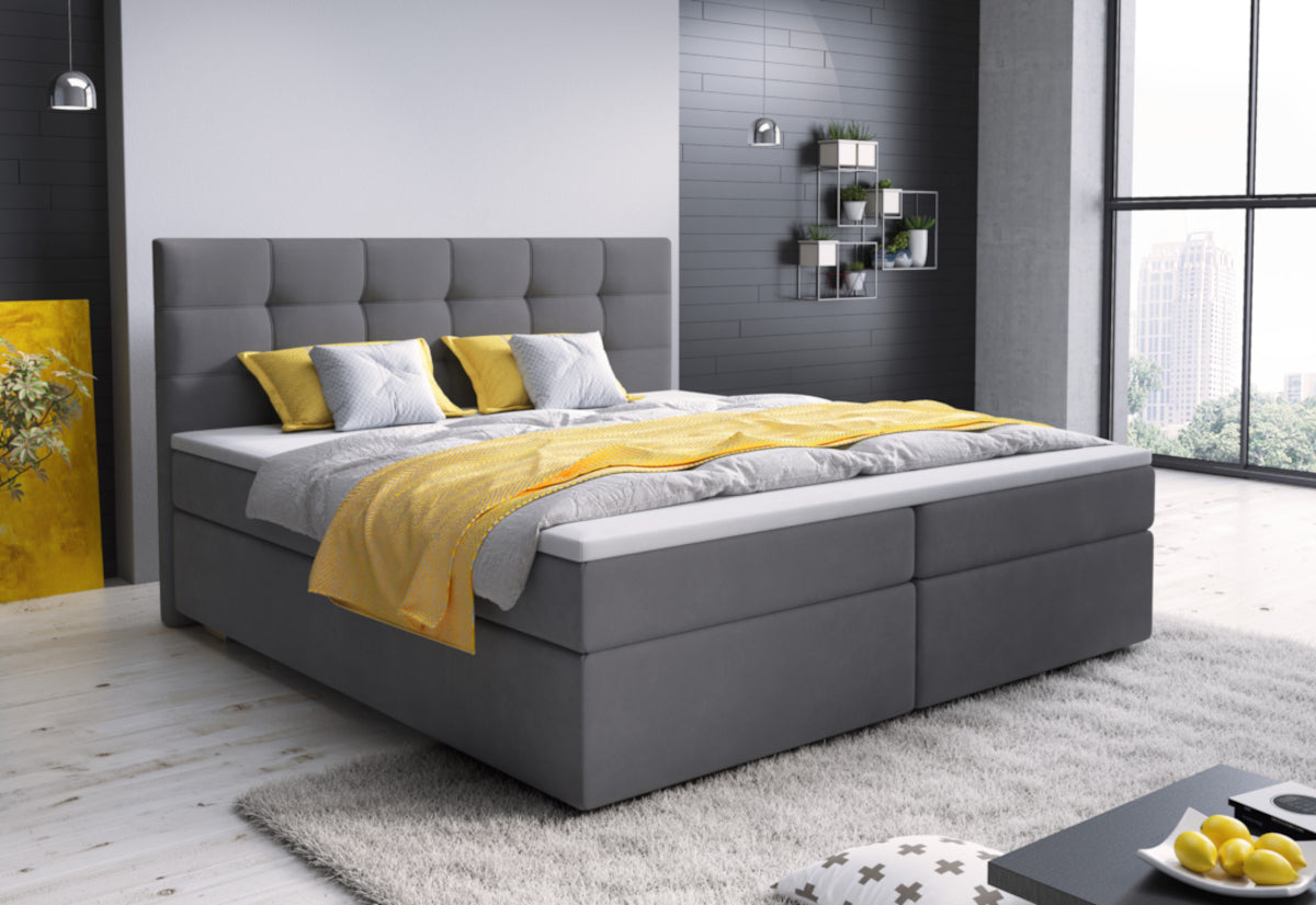GLOSE kárpitozott boxspring ágy - ARANZ - 5