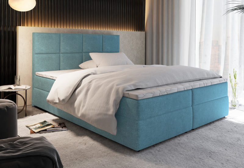 LENY kárpitozott boxspring ágy - ARANZ - 1
