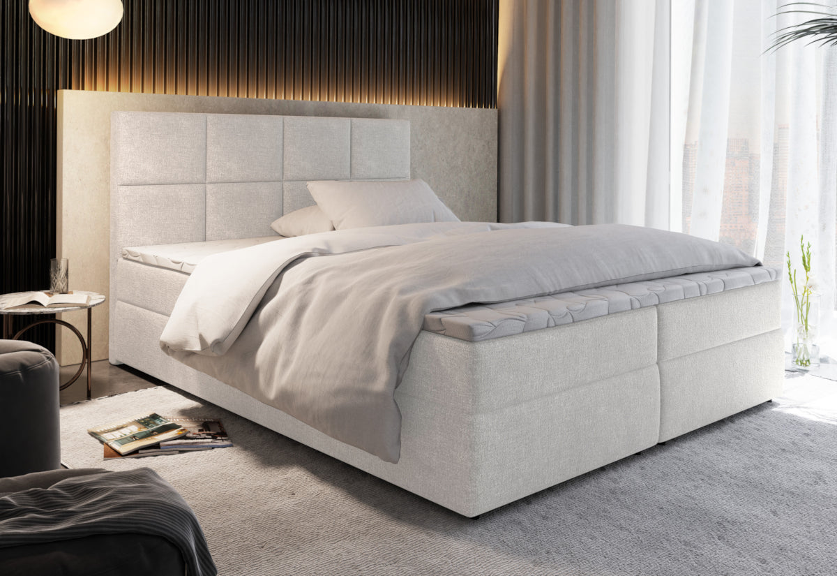 LENY kárpitozott boxspring ágy - ARANZ - 2
