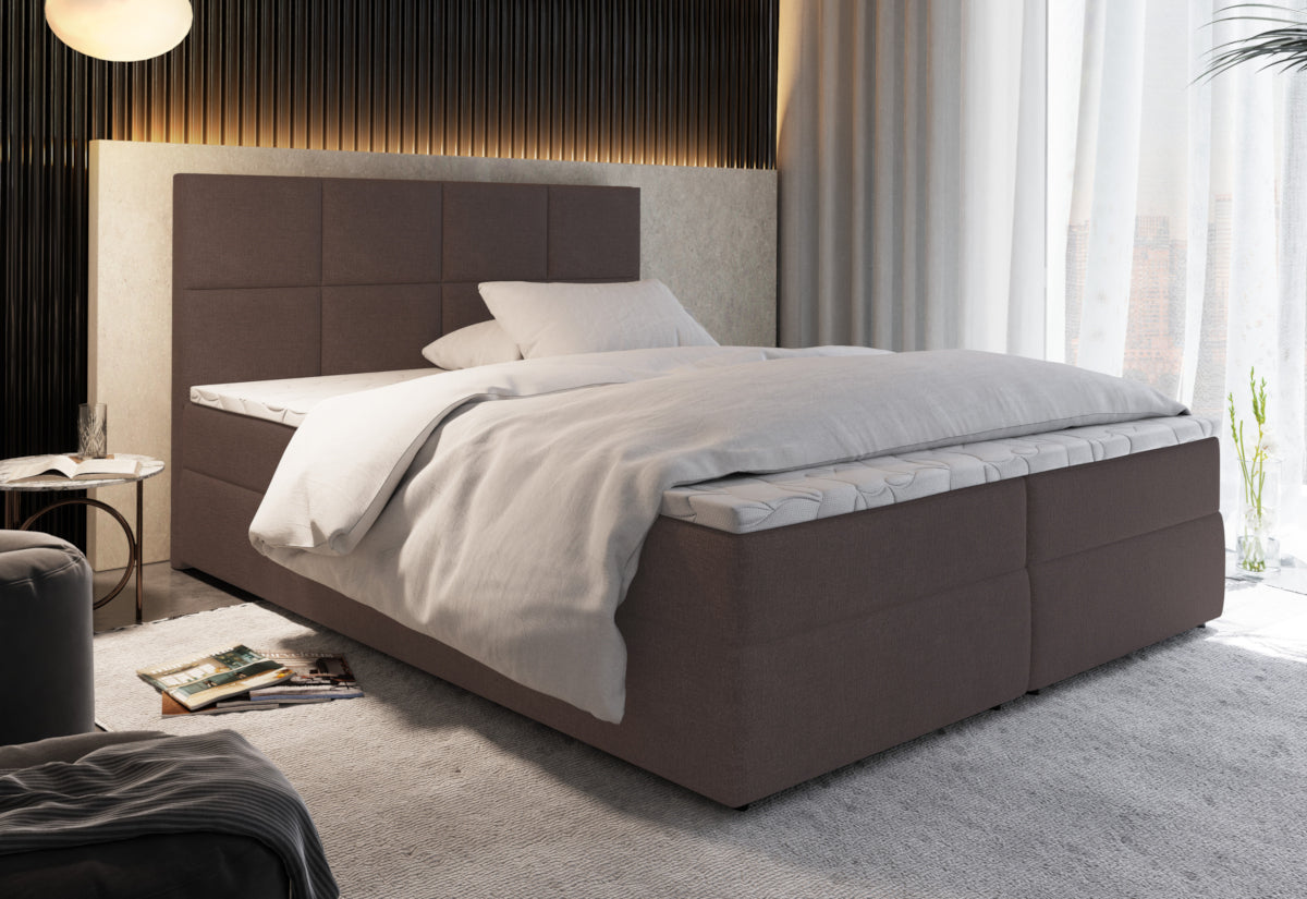 LENY kárpitozott boxspring ágy - ARANZ - 3