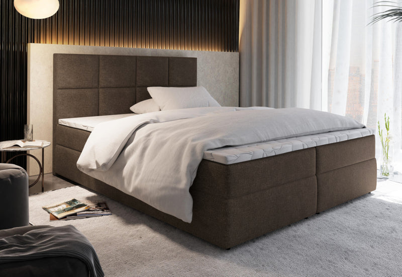 LENY kárpitozott boxspring ágy - ARANZ - 4