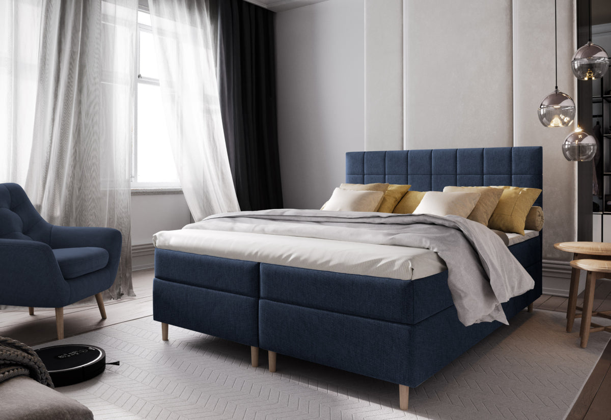 SICILIE kárpitozott boxspring ágy - ARANZ - 3