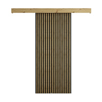 RODEN tolóajtó + halk zárórendszer, 90x204, artisan tölgy/fekete -  - 0