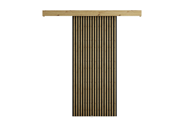 RODEN tolóajtó + halk zárórendszer, 90x204, artisan tölgy/fekete -  - 0
