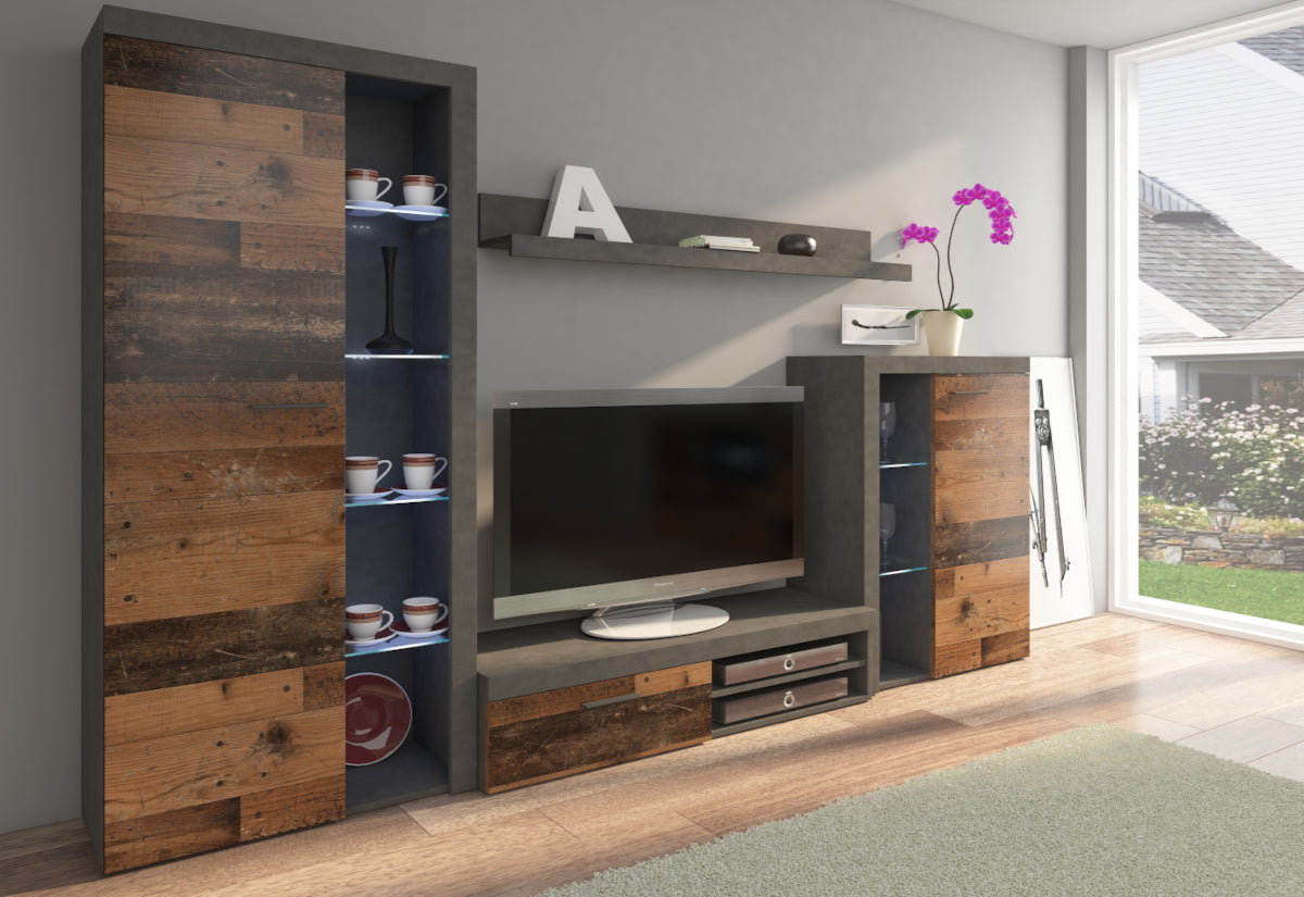 KLOK nappali fal, 270x190x40, old style/matera -  - 0