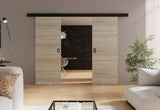 CABANA DUO tolóajtó, 132x205x1,6, sonoma tölgy -  - 0