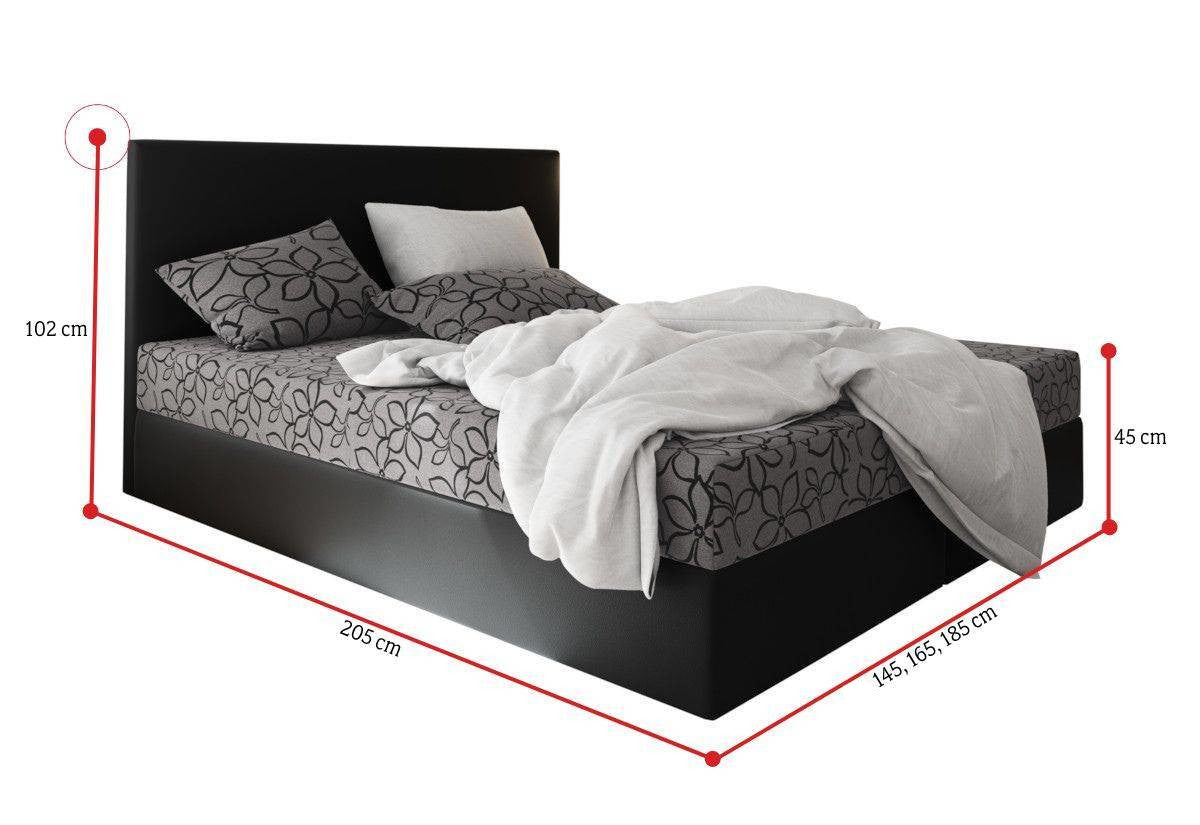 Kárpitozott boxspring ágy ELONA - ROZMEROVKA - 1
