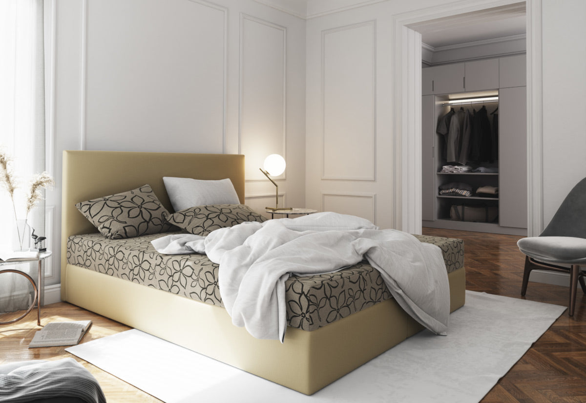 Kárpitozott boxspring ágy ELONA - ARANZ - 1