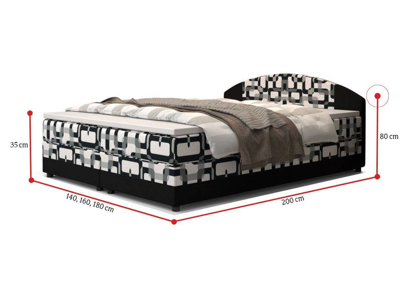 Kárpitozott boxspring ágy ORAN - ROZMEROVKA - 1