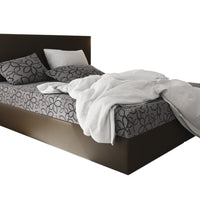 ELONA 2 kárpitozott boxspring ágy, 90x200, flowes 83/sioux barna, balos -  - 0