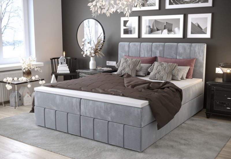 HAMAN 2 kárpitozott boxspring ágy - ARANZ - 5