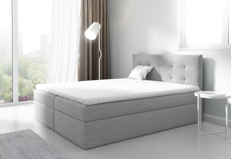 ISLA boxspring kárpitozott ágy - ARANZ - 4