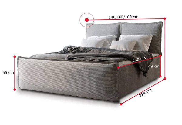MANTA boxspring kárpitozott ágy - ROZMEROVKA - 1