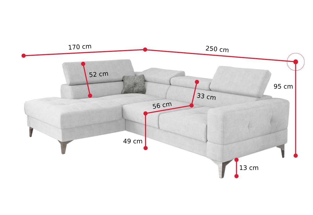 CANIA MINI  sarok ülőgarnitúra - ROZMEROVKA - 1