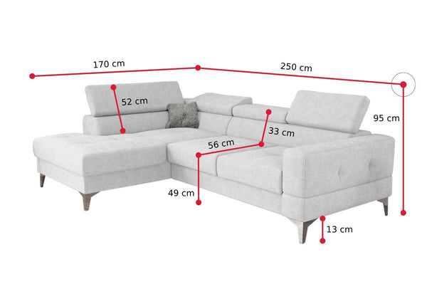 CANIA MINI  sarok ülőgarnitúra - ROZMEROVKA - 1