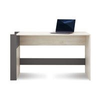 REMAR íróasztal, 130x76x55, tölgy Wilton/fehér/antracit -  - 0