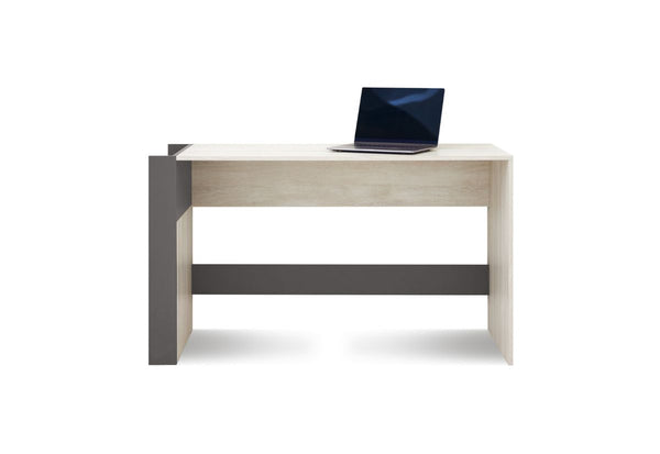 REMAR íróasztal, 130x76x55, tölgy Wilton/fehér/antracit -  - 0