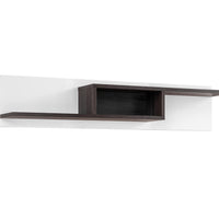 ROSA polc, 150x30x20, Hickory Jackson/feher -  - 0