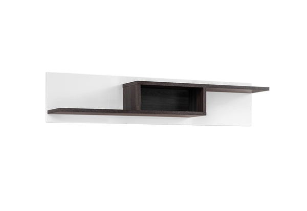 ROSA polc, 150x30x20, Hickory Jackson/feher -  - 0