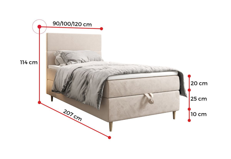 FLIX egyágyas ágy boxspring - ROZMEROVKA - 1