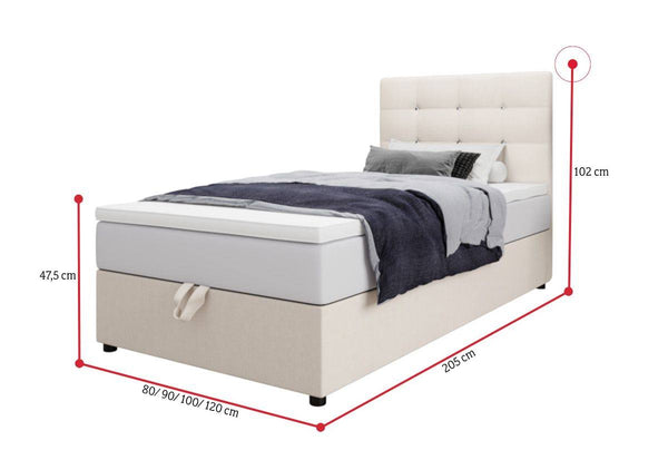 KING LUX kárpitozott boxspring ágy - ROZMEROVKA - 1