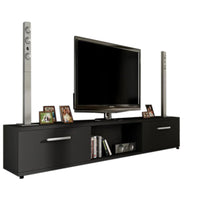 TV szekrény BALTON RTV, 176x28x40, fekete mat -  - 0