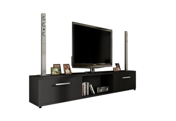 TV szekrény BALTON RTV, 176x28x40, fekete mat -  - 0