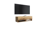 MENDES A 100 TV asztal, 100x30x32, Wotan tölgy, LED nélkül -  - 0