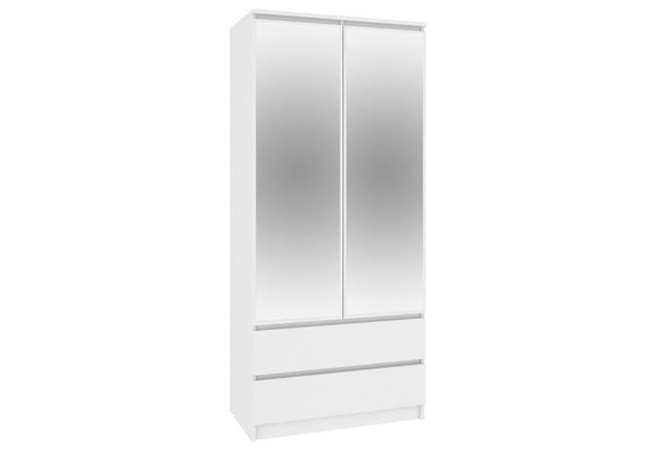 ARIVA S90 szekrény tükörrel, 90x180x51, fehér -  - 0