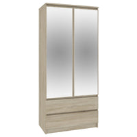 ARIVA S90 szekrény tükörrel, 90x180x51, sonoma -  - 0