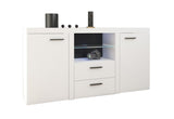 KLOK 2F 2S komód, 156x82x40, fehér -  - 0