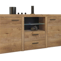 KLOK 2F 2S komód, 156x82x40, lefkás tölgy -  - 0