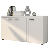 KLOK 3F komód, 149x82x40, fehér -  - 0