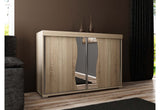 MADRID 2 komód, 120x94x45, sonoma tölgy/tükörrel -  - 0