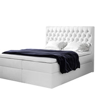 TOMIO boxspring kárpitozott ágy + fedő, 120x200, jasmine 20 -  - 0