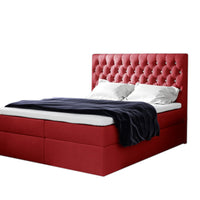 TOMIO boxspring kárpitozott ágy + fedő, 120x200, jasmine 60 -  - 0