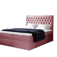 TOMIO boxspring kárpitozott ágy + fedő, 120x200, jasmine 72 -  - 0