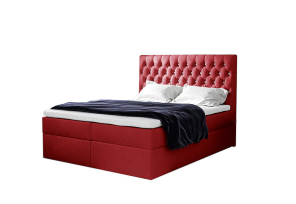 TOMIO boxspring kárpitozott ágy + fedő, 160x200, jasmine 60 -  - 0