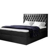 TOMIO boxspring kárpitozott ágy + fedő, 160x200, jasmine 100 -  - 0