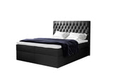 TOMIO boxspring kárpitozott ágy + fedő, 160x200, jasmine 100 -  - 0